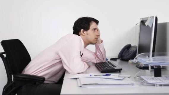 A causa da impotência é um trabalho sentado